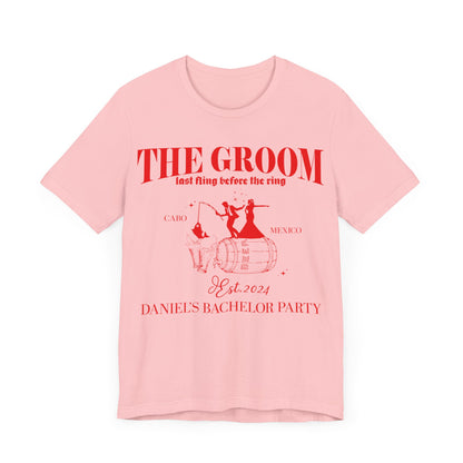 The Groom Bachelor Party Shirts, Groomsmen Shirt, Custom Bachelor Party Gifts, Group Bachelor Shirt, Fishing Bachelor Party Shirt, 12 T1604