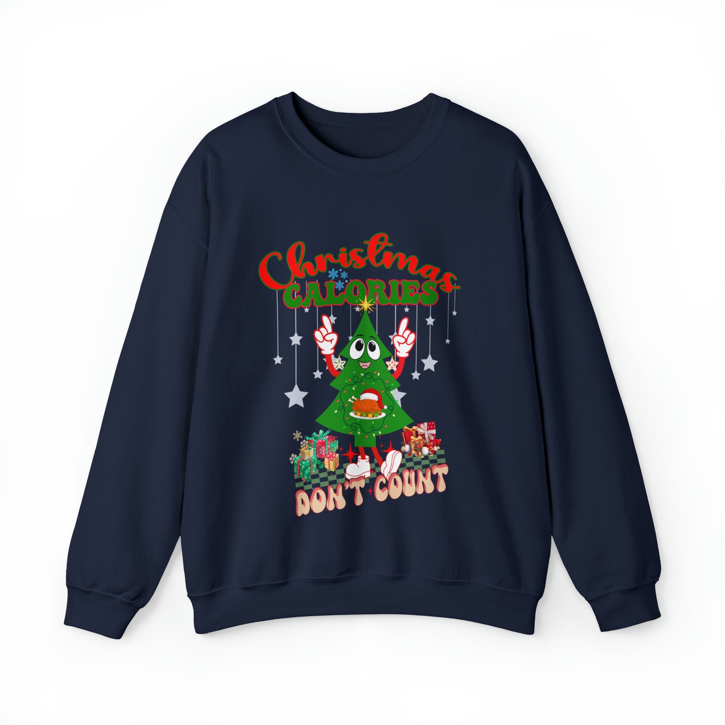 Christmas Calories Don't Count Sweatshirt, Funny Christmas Sweatshirt, Christmas Gift, Xmas calories Sweatshirt, Christmas calories, S873