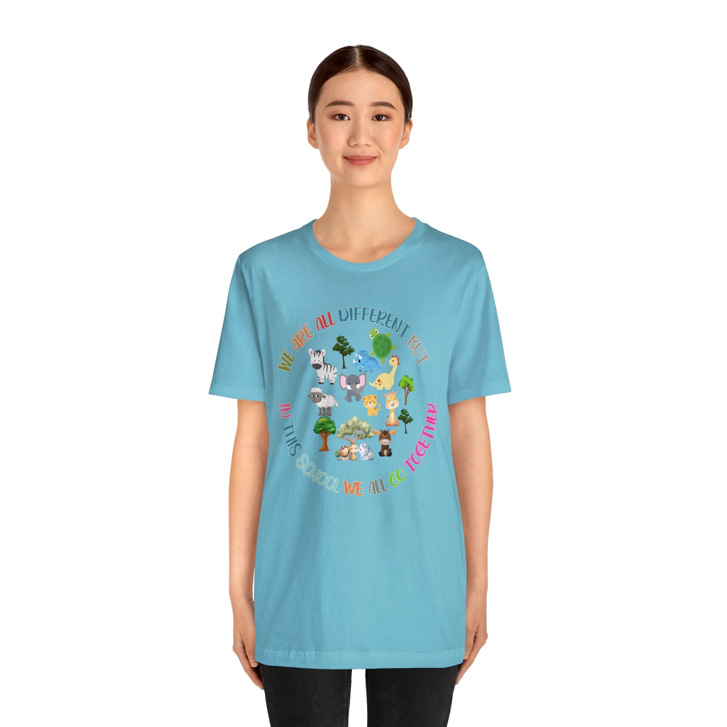 We Are Different But In This School We All Swim Together Shirt, Cute Teacher Shirt, Teacher Appreciation Shirt, T384