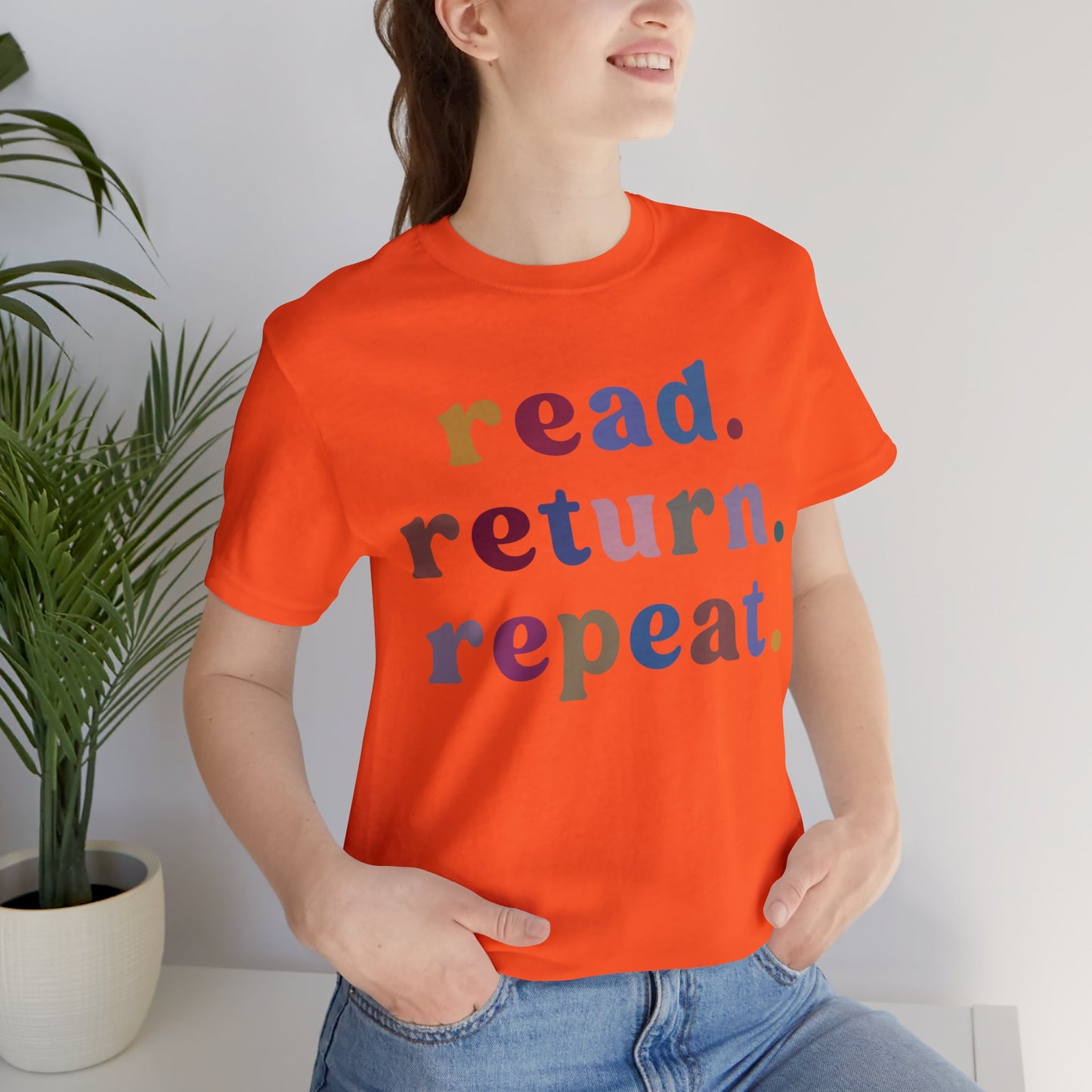 Read Return Repeat Shirt, Shirt for Bibliophile, Book Lovers Club Shirt, Book Nerd Shirt, Bookworm Gift, Librarian Shirt, T1189