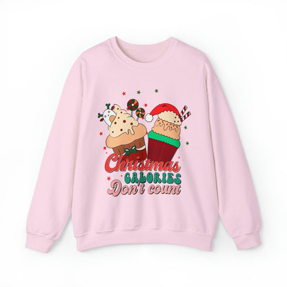 Christmas Calories Don't Count Sweatshirt, Funny Christmas Sweatshirt, Christmas Gift, Xmas calories Sweatshirt, Christmas calories, SW871