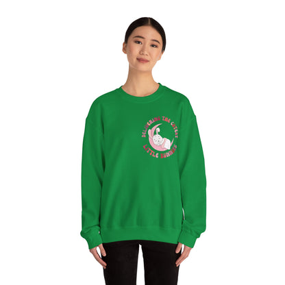 Delivering the Cutest Little Bunnies Sweatshirt, Labor and Delivery Easter Sweatshirt, L&D Shirt Catching Babies L and D Sweatshirt, S1552