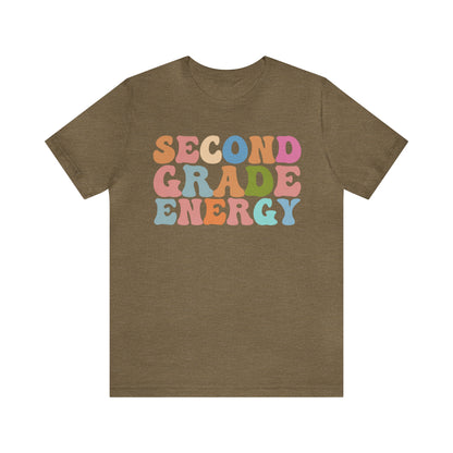 Cute Teacher Shirt, Second Grade Energy Shirt, Shirt for Second Grade, Teacher Appreciation Shirt, Best Teacher Shirt, T492