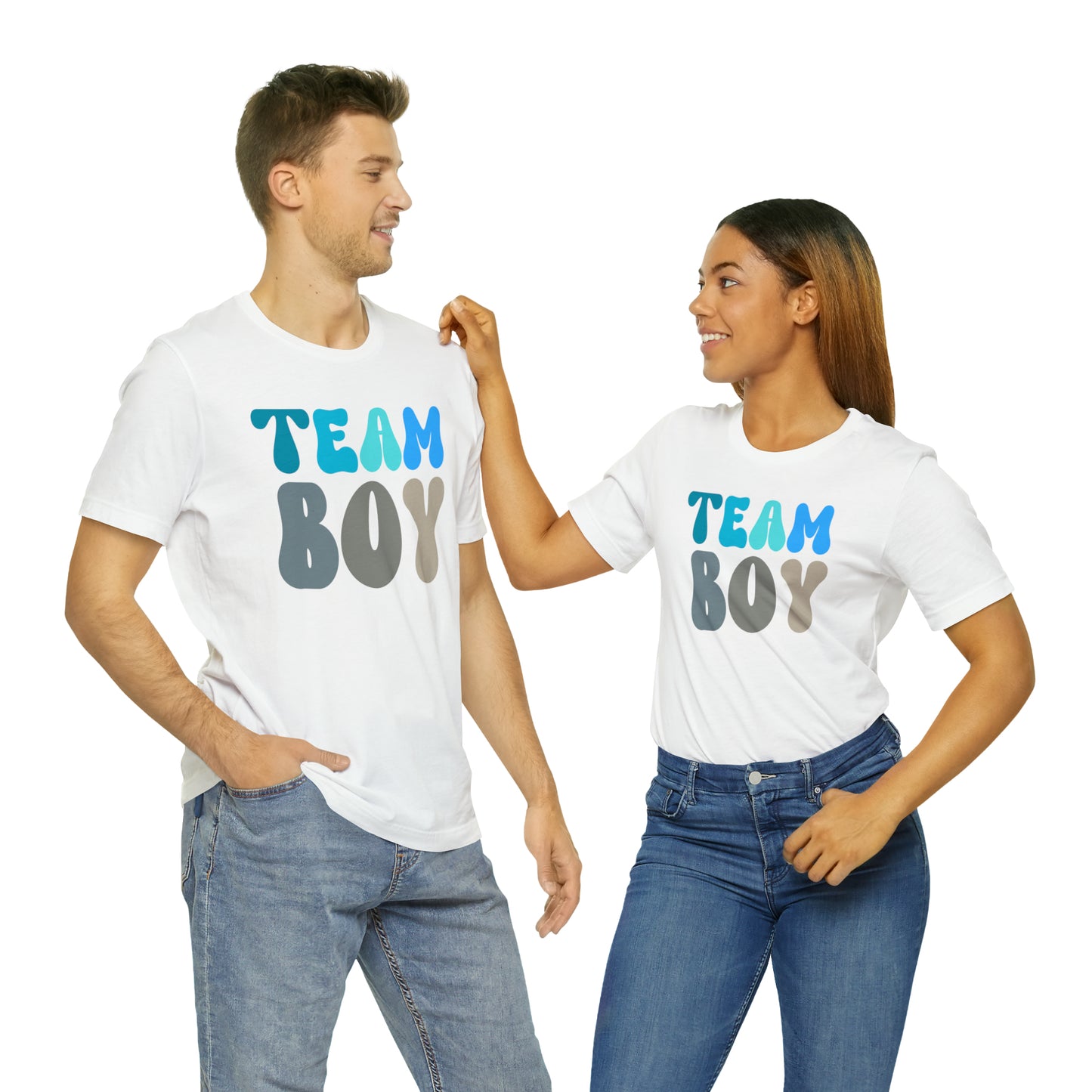 Cute Baby Announcement Shirt for Gender Reveal, Team Boy Shirt for Gender Reveal, Gender Announcement Gift for Her, T398