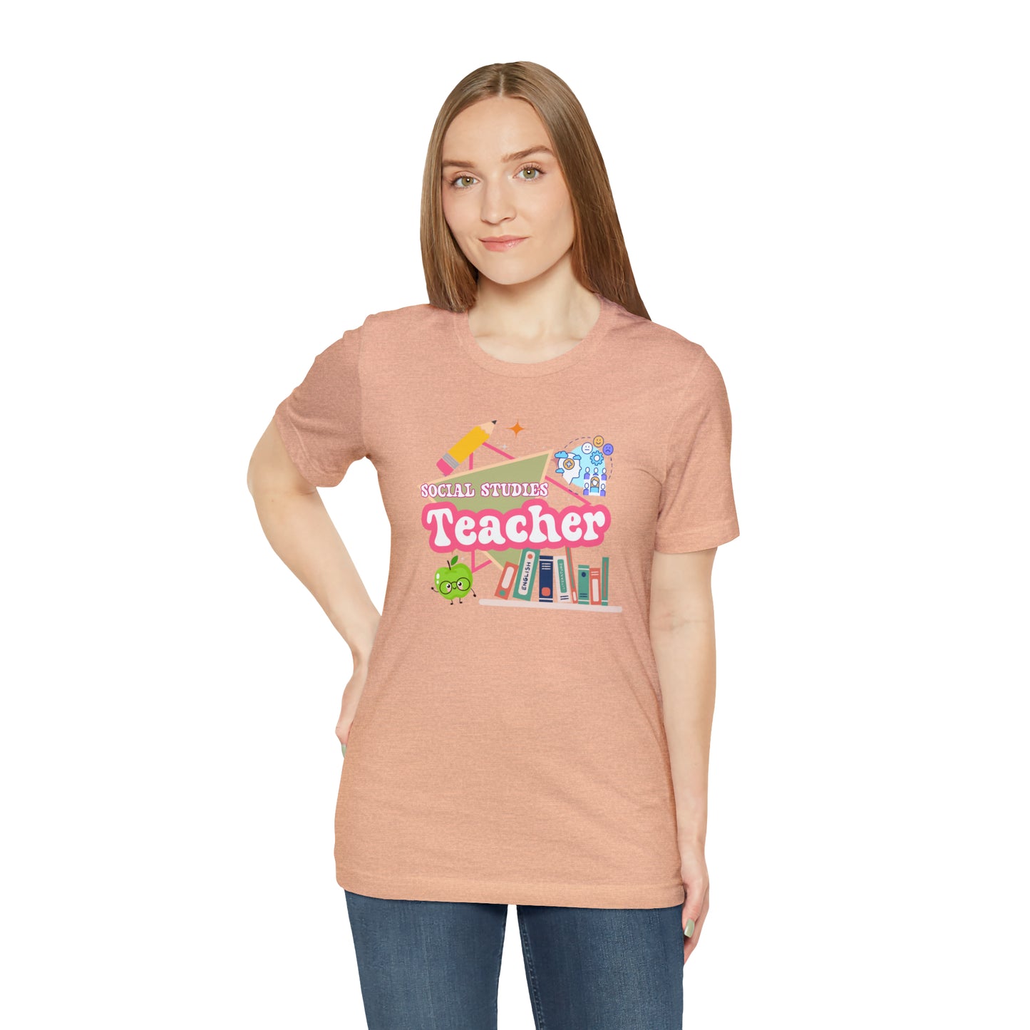 Social Studies teacher shirt, 90s shirt, 90s teacher shirt, colorful school secretary shirt, colorful school shirt, T546