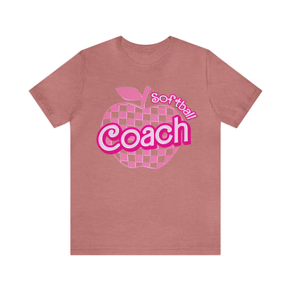 Softball Coach shirt, Pink Sport Coach Shirt, Colorful Coaching shirt, 90s Cheer Coach shirt, Back To School Shirt, Teacher Gift, T822