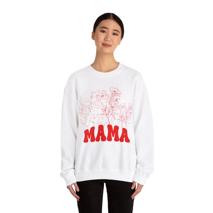 Wildflowers Mama Sweatshirt, Mama Sweatshirt, Retro Mom Sweatshirt, Mother's Day Gift, Flower Shirts for Women, Floral New Mom Gift, S1592