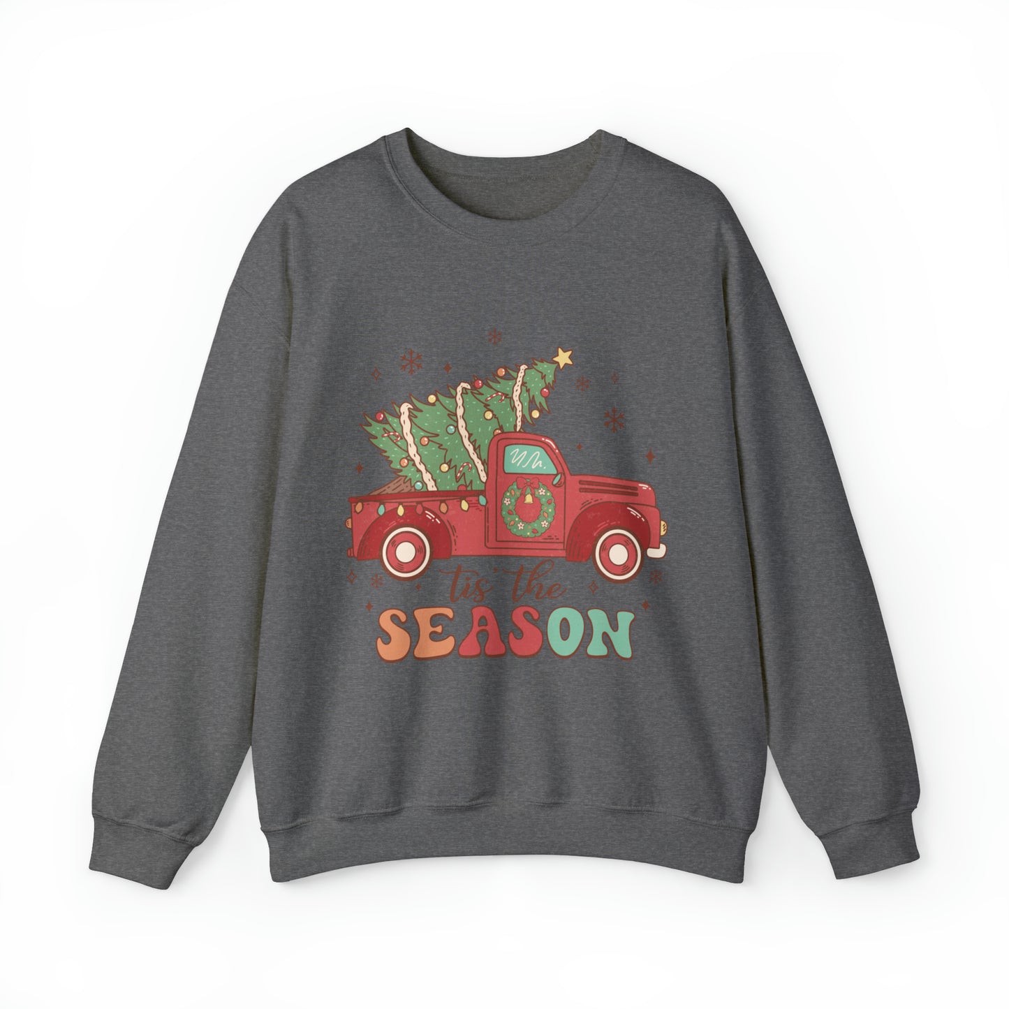 Christmas Tis The Season Sweatshirt, Merry Christmas Shirt, Christmas Tree Sweater, Christmas Tree shirt, Christmas Cake Sweatshirt, S889