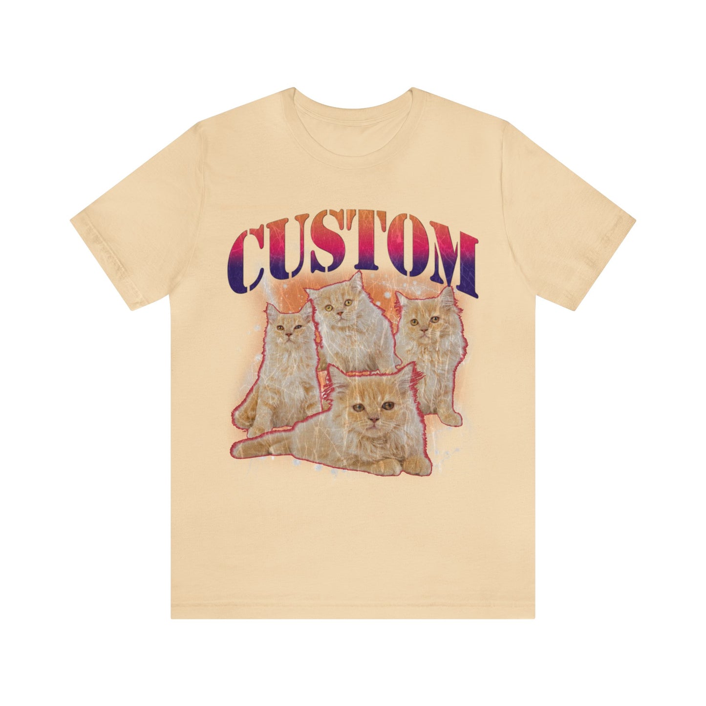 Retro Custom Cat Bootleg Tee, Custom Cat Shirt, Custom Cat Lover Gift, Custom dog portrait, Vintage Funny Cat Shirt, Bootleg Shirt, T1394