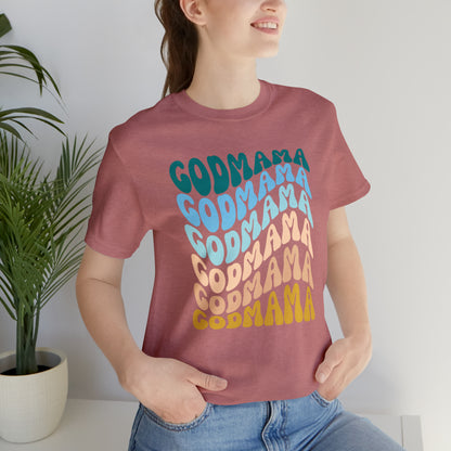 Godmother Gift from Goddaughter, Retro Godmother Shirt for Mother's Day, Cute Godmama Gift for Baptism, God Mother Proposal, T252