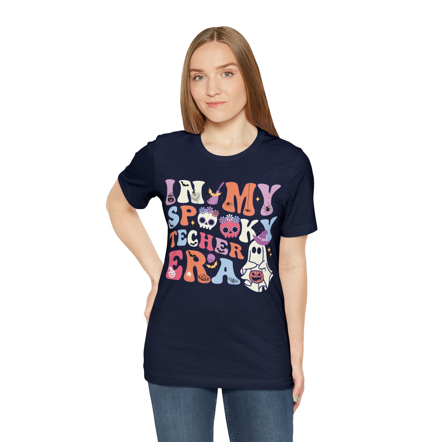 In My Spooky Teacher Era Shirt, Cute Halloween Gift Shirt, Ghost Shirt, Spooky Shirt, Teacher Appreciation Shirt, Halloween Shirt, T676