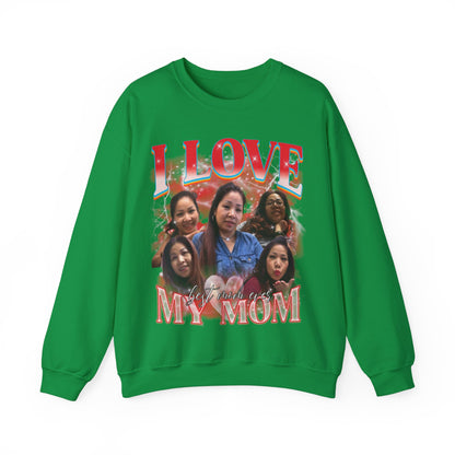 Custom Bootleg Rap Tee, Custom Photo - Vintage Graphic 90s Sweatshirt, I Love My Mom Sweatshirt, Best Mom Ever Shirt for mother's day, S1478