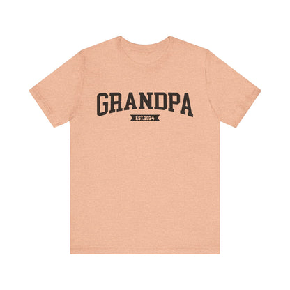 New Grandpa Est Shirt, Custom Father Day Shirt, Custom Fathers day Gift, Custom Grandpa Shirt , Grandpa Gift, Fathers Shirt Dad shirt, T1653