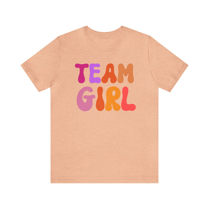 Team Girl Shirt for Gender Reveal, Cute Baby Announcement Shirt for Gender Reveal, Gender Announcement Gift for Her, T446