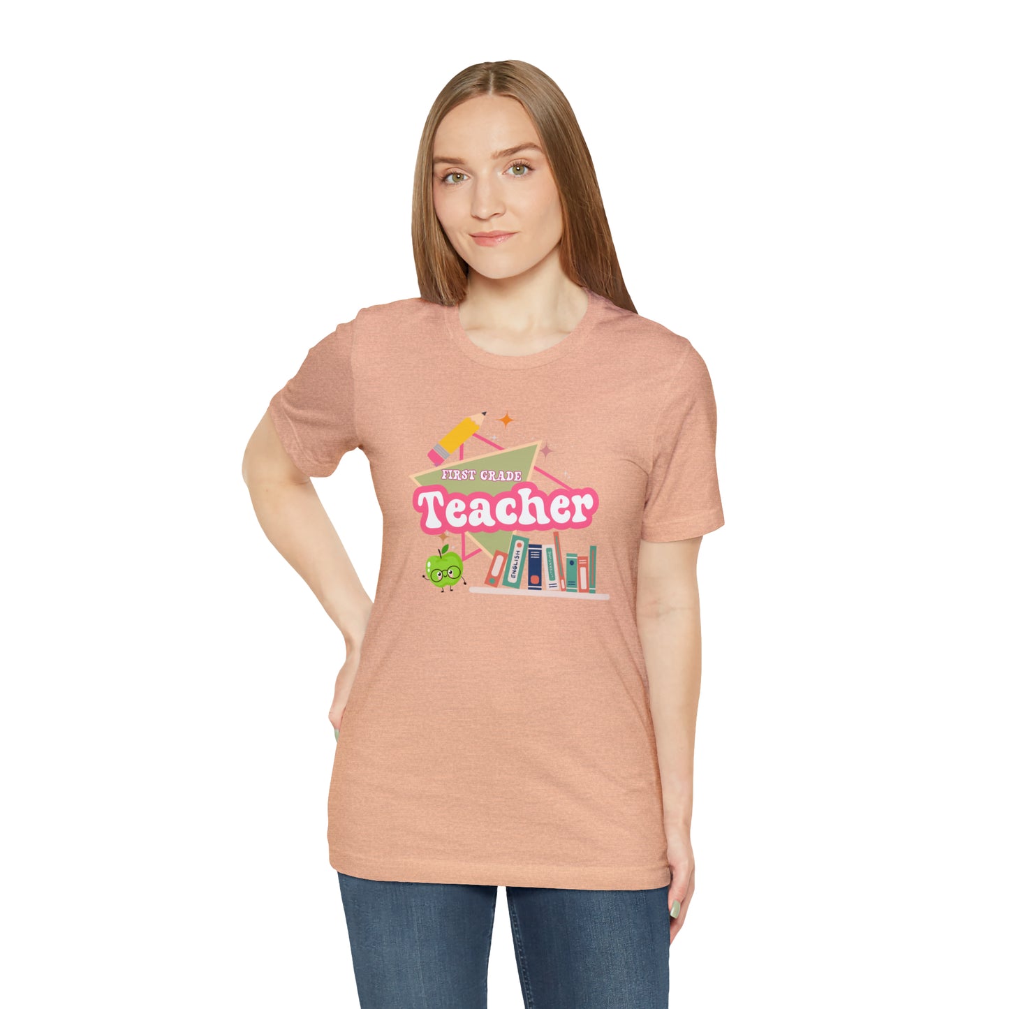 First grade teacher shirt, 1st grade shirt, 90s shirt, 90s teacher shirt, colorful school shirt, colorful teacher shirt, T542