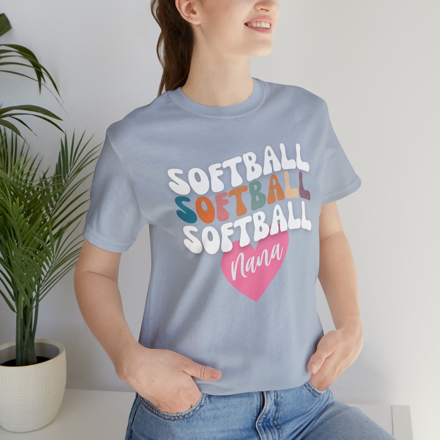 Softball Nana Shirt, Cute Softball Shirt for Grandma, Retro Softball Nana Shirt, Shirt for Nana, T330