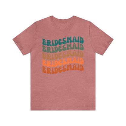 Retro Bridesmaid TShirt, Bridesmaid Shirt for Women, T290