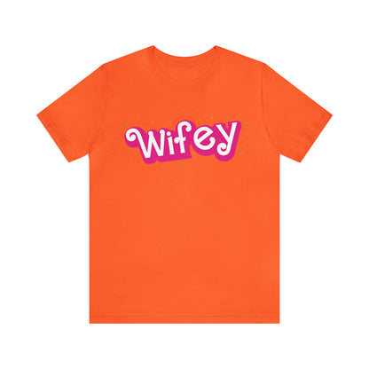 Wifey Shirt for Women, Retro Wifey TShirt for Wife, Engagement Gift For New Wife, Cute Wedding Gift For Bride Gift for Wife, T774