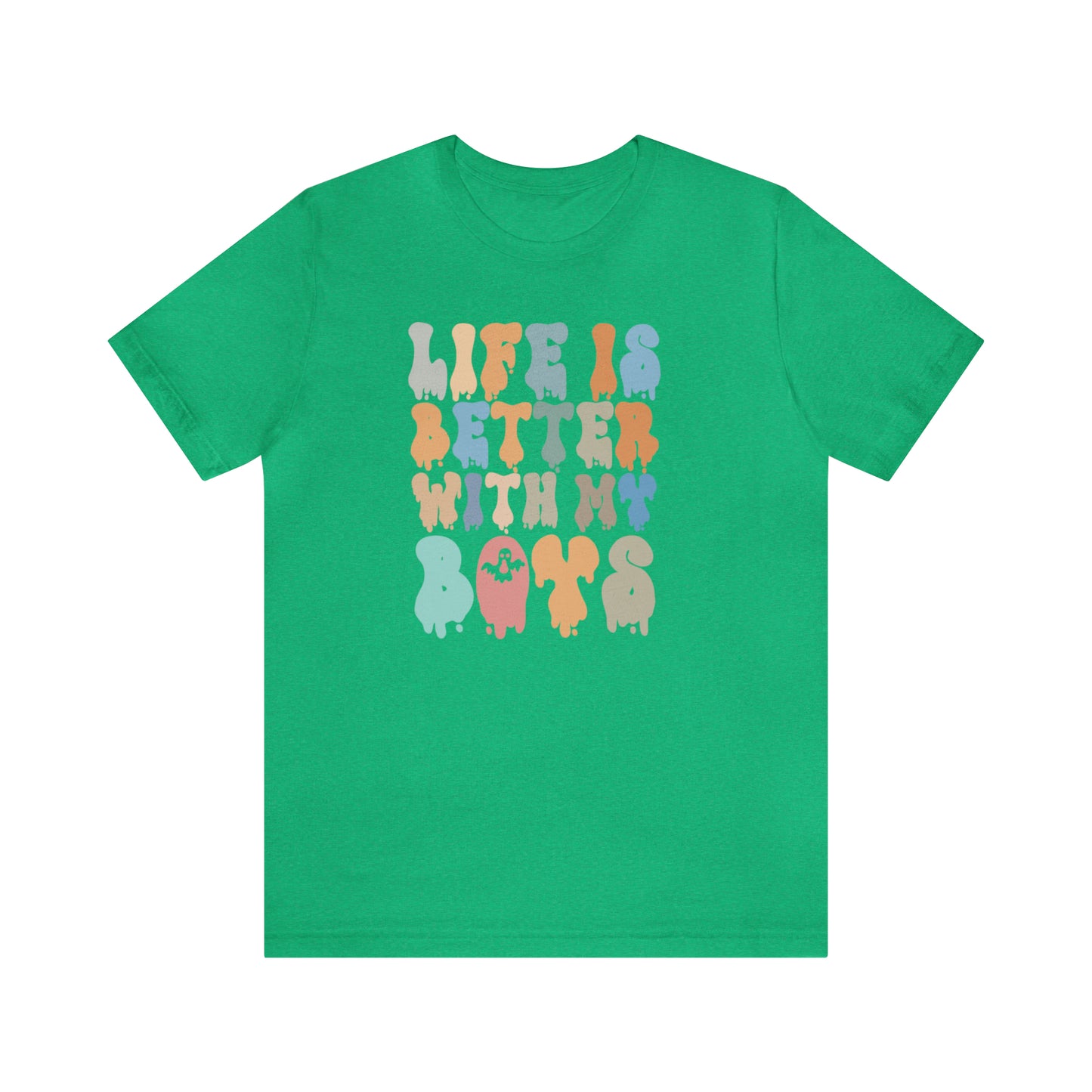 Cute Boy Mom Shirt for Birthday Gift for Mom, Life is better with my boys Shirt for Halloween Gift, T309