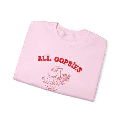 All Oopsies No Daisies Sweatshirt, Funny Sweatshirt, Funny Meme Sweatshirt, Silly Meme Sweatshirt, Mothers day Sweatshirt, S1588