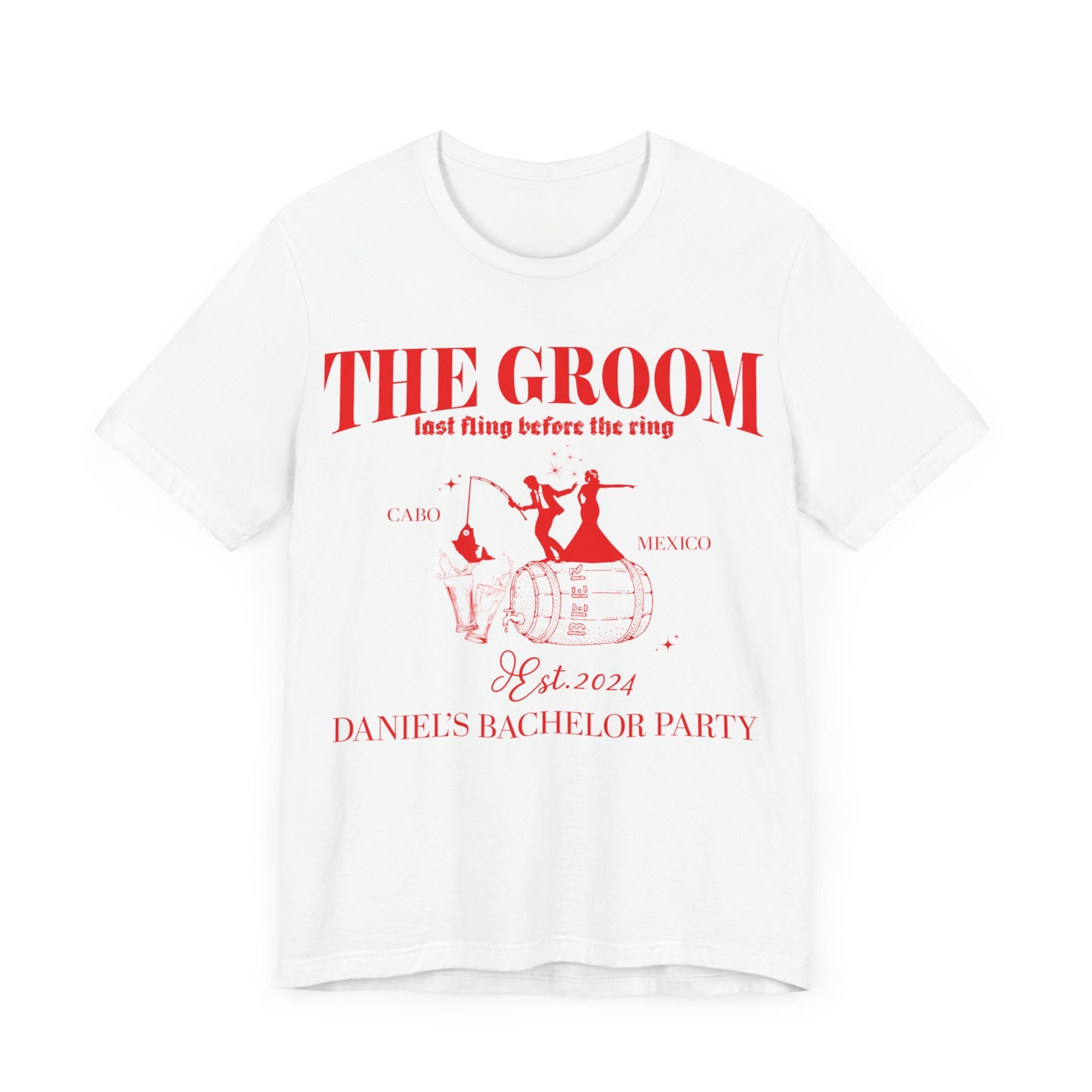 The Groom Bachelor Party Shirts, Groomsmen Shirt, Custom Bachelor Party Gifts, Group Bachelor Shirt, Fishing Bachelor Party Shirt, 12 T1604