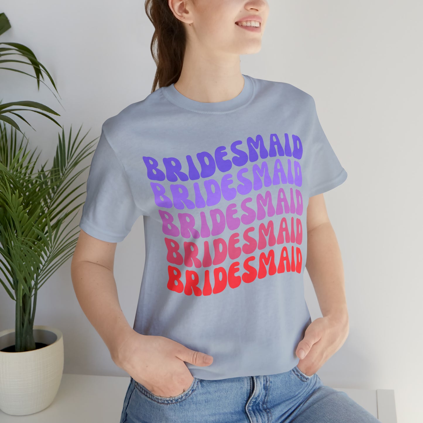 Retro Bridesmaid TShirt, Bridesmaid Shirt for Women, T286