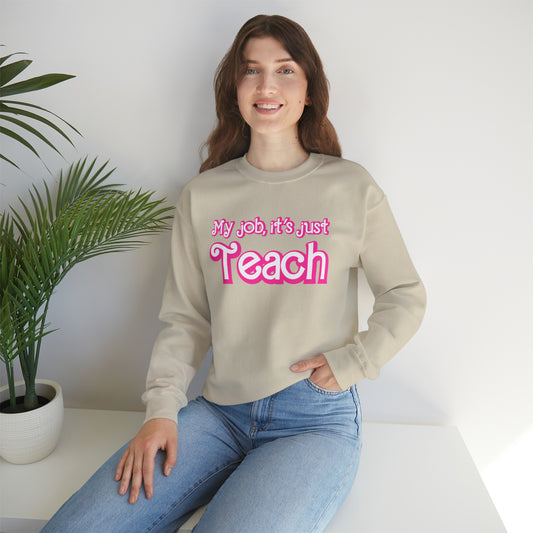 My Job is Teach Sweatshirt, Trendy Teacher Sweatshirt, Retro Back to school, Teacher Appreciation, Checkered Teacher Sweatshirt, SW735