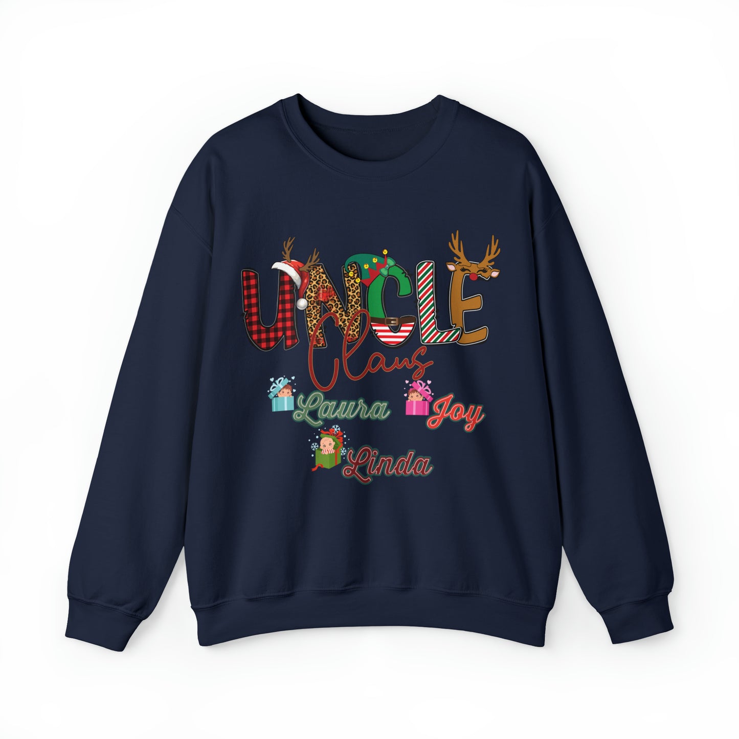 Custom Uncle Claus Sweatshirt, Christmas Uncle Sweatshirt, Christmas Uncle Sweater, Custom Uncle With Name Sweatshirt, Gifts For Uncle, S937