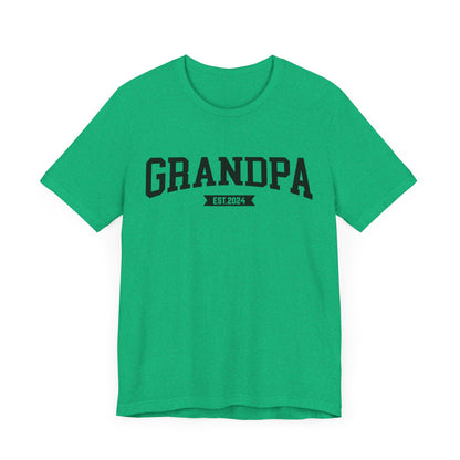 New Grandpa Est Shirt, Custom Father Day Shirt, Custom Fathers day Gift, Custom Grandpa Shirt , Grandpa Gift, Fathers Shirt Dad shirt, T1653