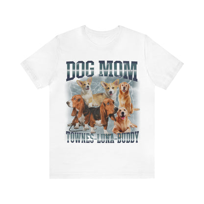 Custom Retro Dog Bootleg Shirt, Dog Mom Shirt, Dog Bootleg Retro 90's Tee, Custom Pet Photo, Custom Pet Portrait, Pet Lovers Gift, T1431