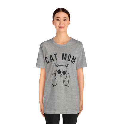 Cat Mom Shirt, Funny Pet Lover Tshirt for Her, Cat Mama T Shirt for Mom Gift from Kids, Cat T-Shirt Gift for Women, Cat Lover Tee, T1111