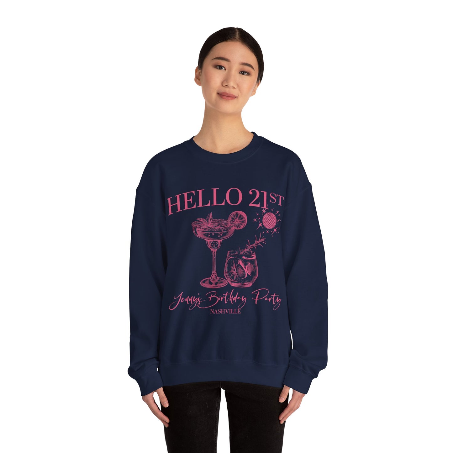 Hello 21st Sweatshirt, 21st Birthday Gift, Est 2003 Sweatshirt, Hello Twenty One Birthday, 21st birthday Party, Funny 21st Birthday, S1570