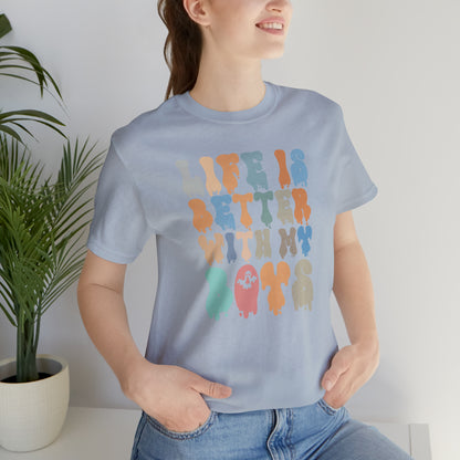 Cute Boy Mom Shirt for Birthday Gift for Mom, Life is better with my boys Shirt for Halloween Gift, T309