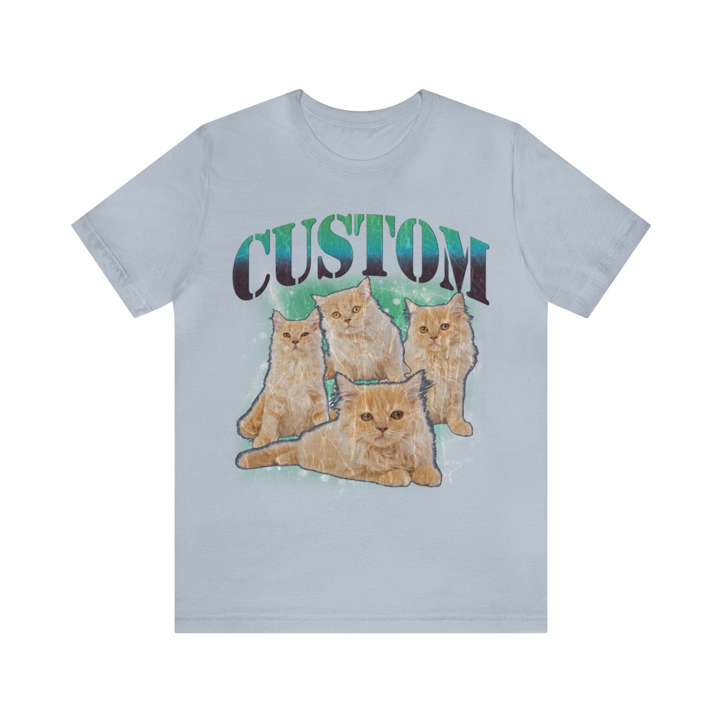 Retro Custom Cat Bootleg Tee, Custom Cat Shirt, Custom Cat Lover Gift, Custom dog portrait, Vintage Funny Cat Shirt, Bootleg Shirt, T1395