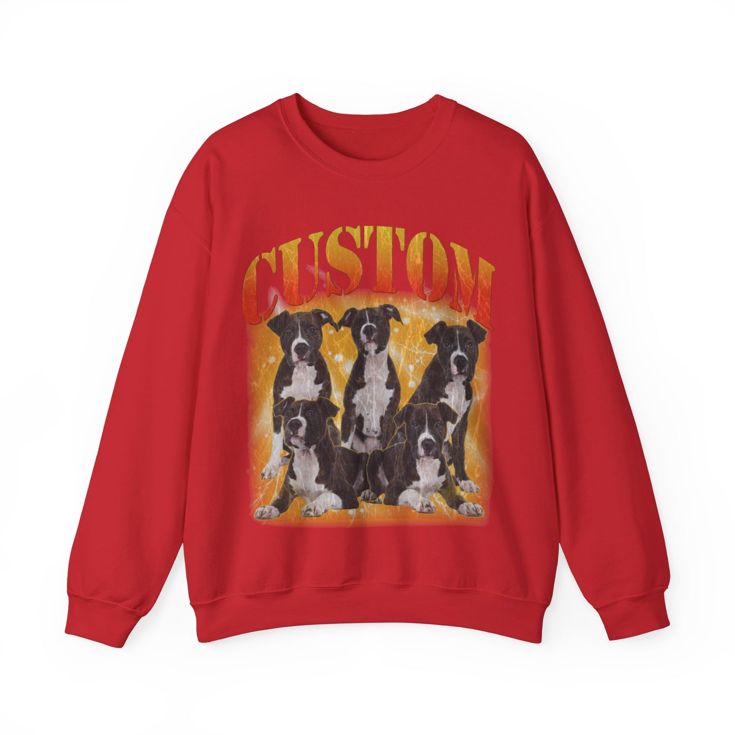 Retro Custom Your Own Bootleg Tee, Custom Cat Bootleg Tee, Custom Dog Bootleg Tee Custom dog portrait, Vintage Graphic 90s Sweatshirt, S1390