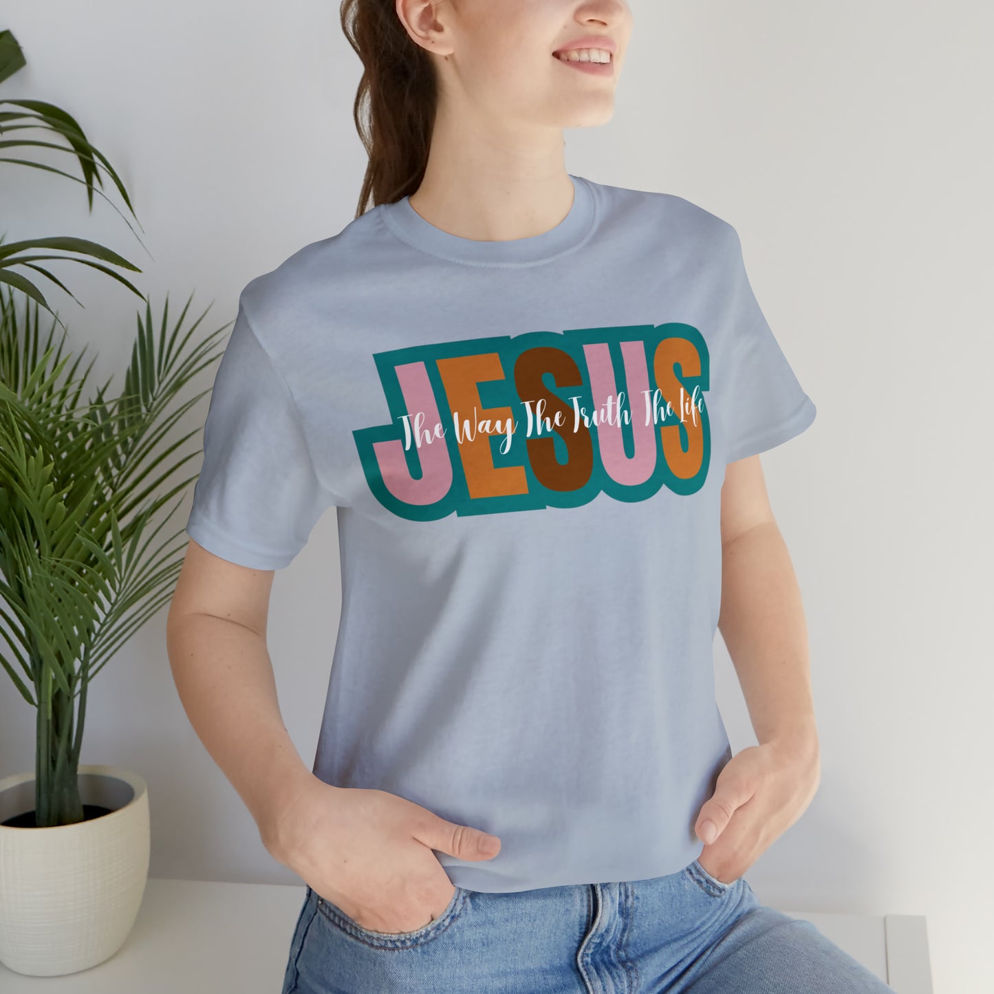 Retro Christian Tshirt, Jesus Tee for Christian Apparel, Christian Shirt for Women, T255