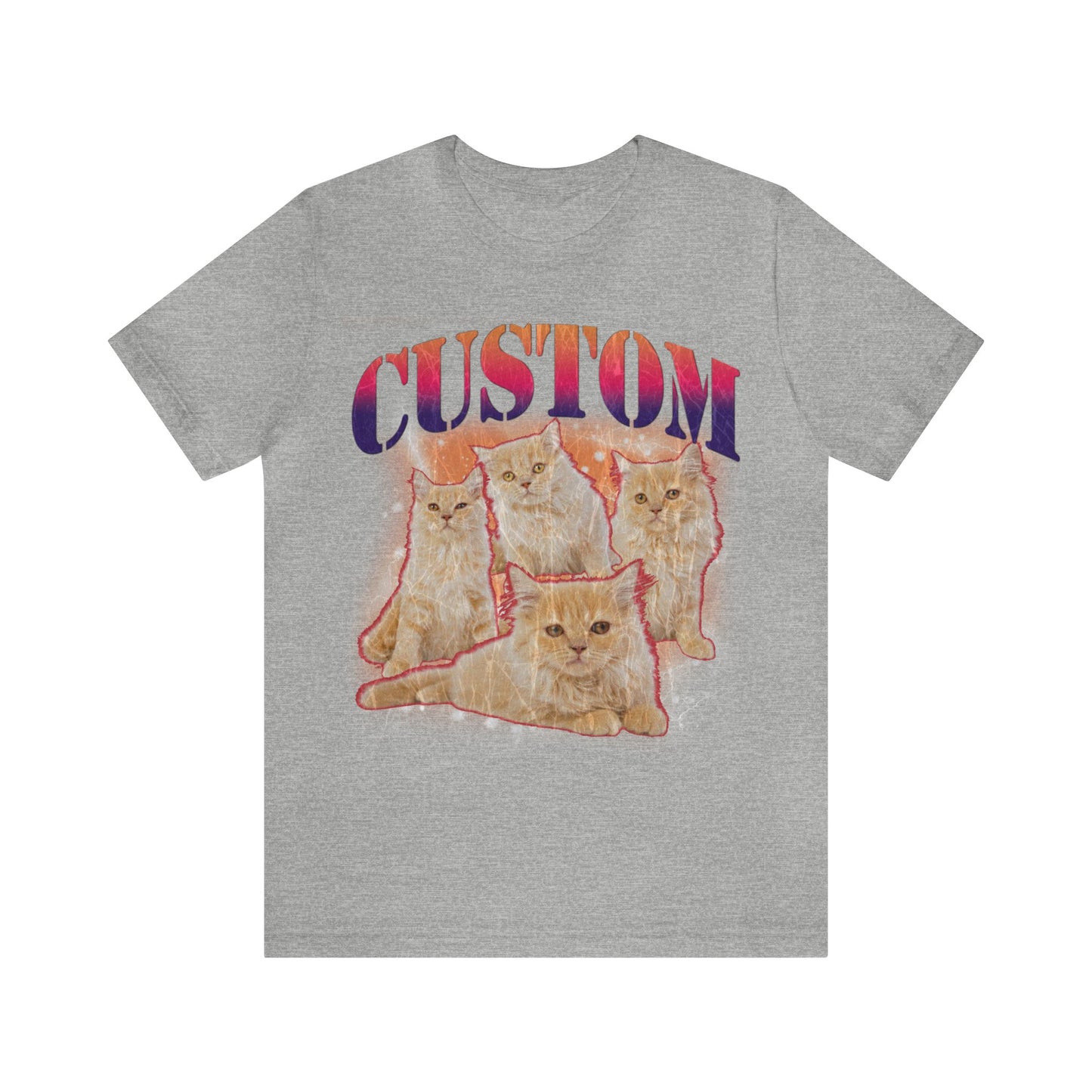 Retro Custom Cat Bootleg Tee, Custom Cat Shirt, Custom Cat Lover Gift, Custom dog portrait, Vintage Funny Cat Shirt, Bootleg Shirt, T1394