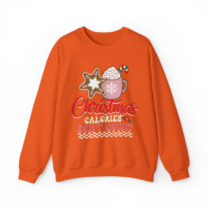 Christmas Calories Don't Count Sweatshirt, Funny Christmas Sweatshirt, Christmas Gift, Xmas calories Sweatshirt, Christmas calories, SW872