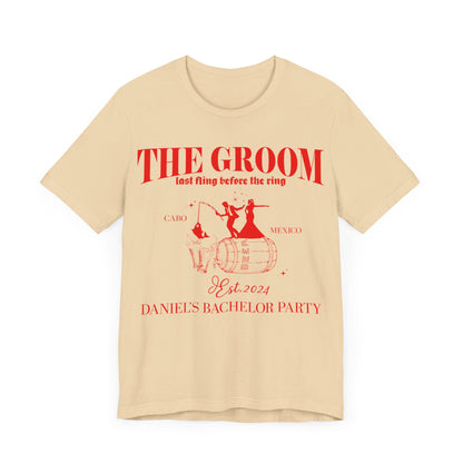 The Groom Bachelor Party Shirts, Groomsmen Shirt, Custom Bachelor Party Gifts, Group Bachelor Shirt, Fishing Bachelor Party Shirt, 12 T1604