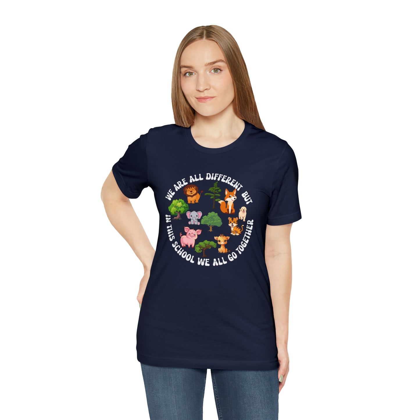 We Are Different But In This School We All Swim Together Shirt, Cute Teacher Shirt, Teacher Appreciation Shirt, T383