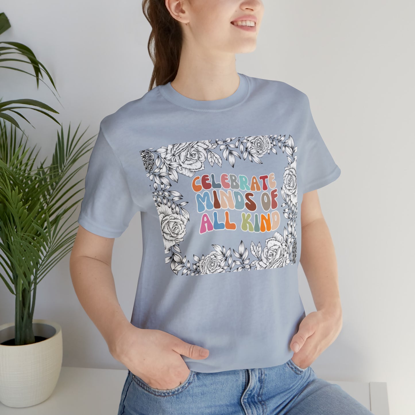 Autism Awareness Shirt, Celebrate Minds of All Kinds Shirts, Autism Acceptance Gift for Special, T373