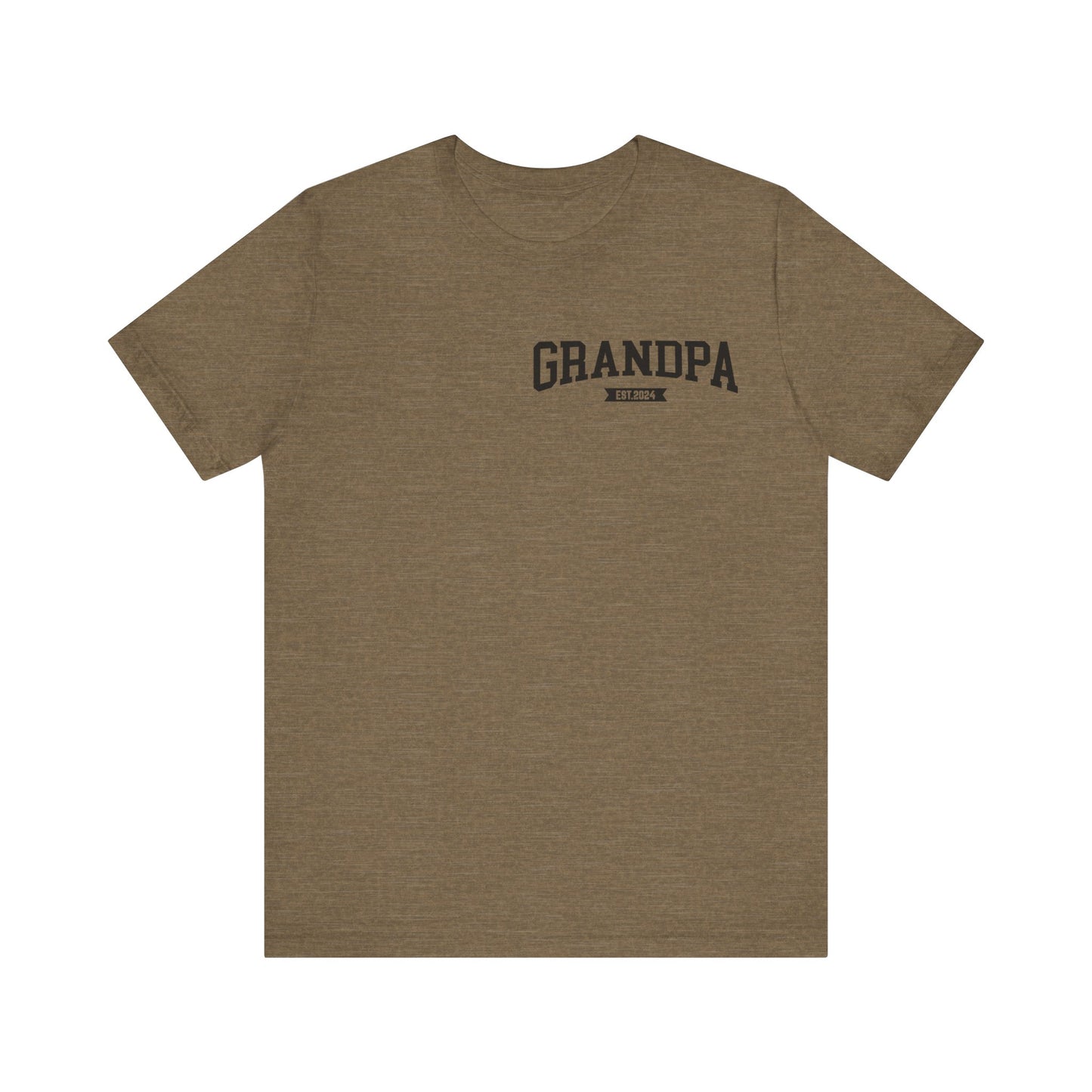 New Grandpa Est Pocket Design Shirt, Custom Father Day Shirt, Custom Fathers day Gift, Custom Grandpa Shirt, Fathers Shirt Dad shirt, T1654