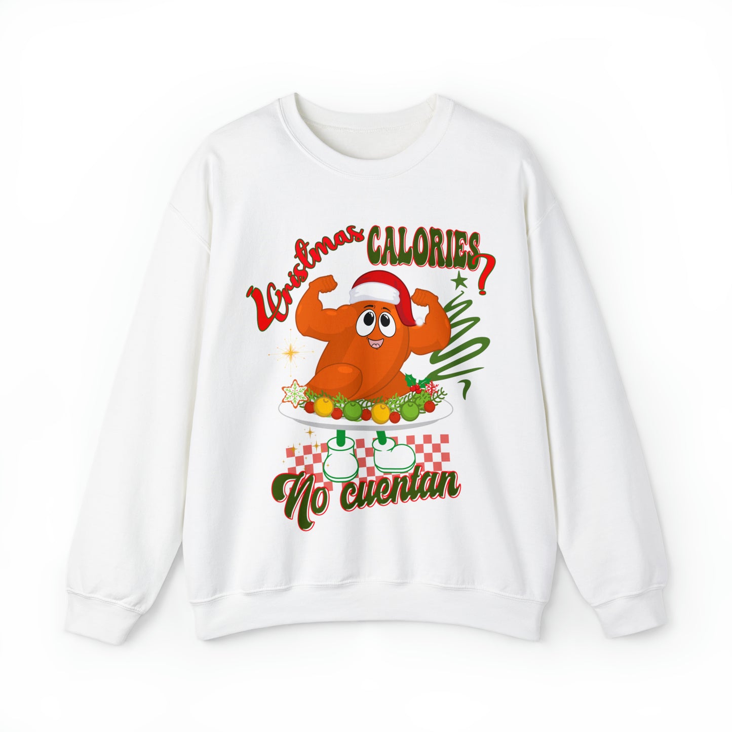 Christmas Calories No Cuentan Sweatshirt, Feliz Navidad Shirt, New Year Sweatshirt, Spanish Christmas Sweatshirt, Holiday Sweaters, S874