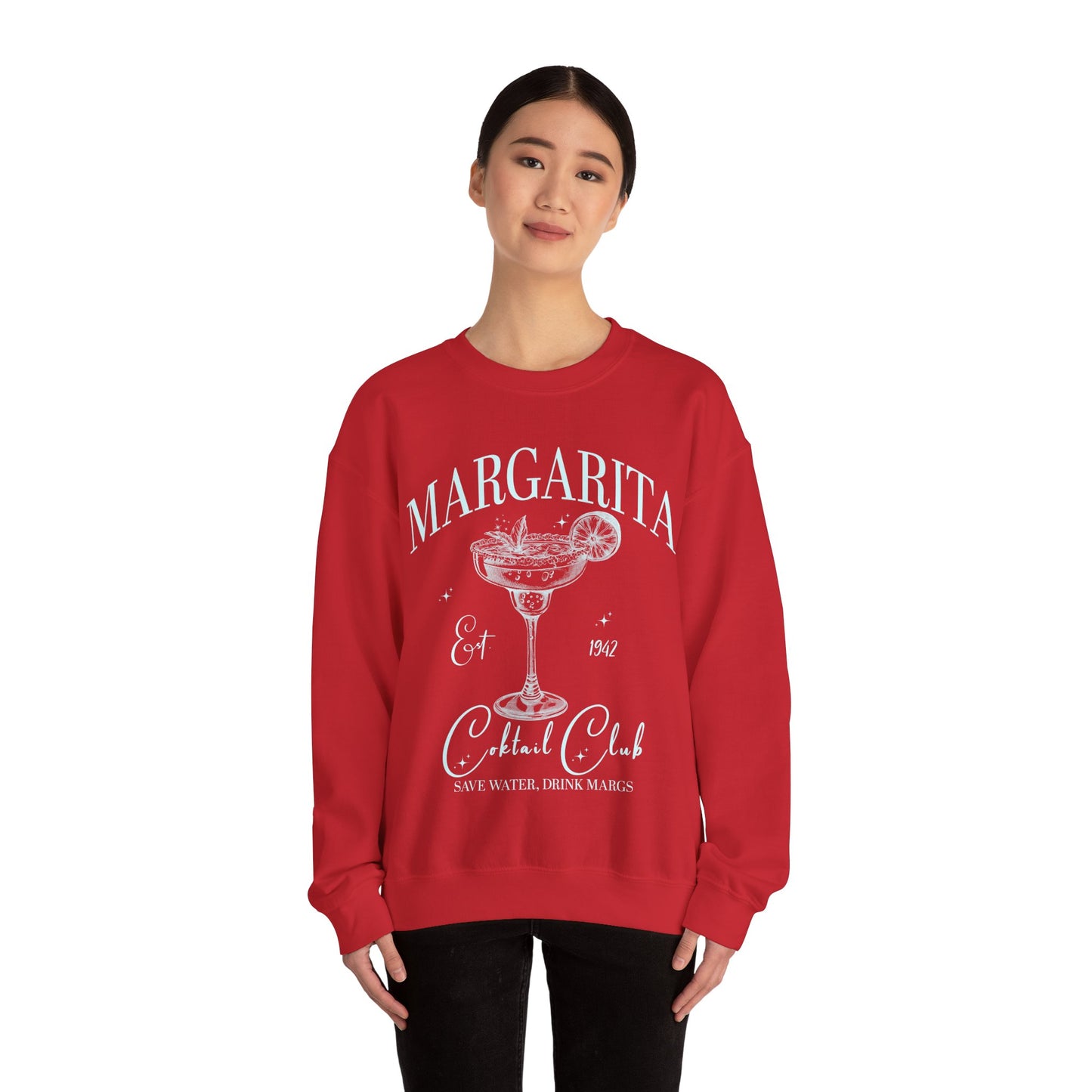 Custom Margarita Cocktail Club EST 1942 Retro Color Sweatshirt, Margarita Cocktail Lover Sweatshirt, Cocktail Lover Sweatshirt, S1561