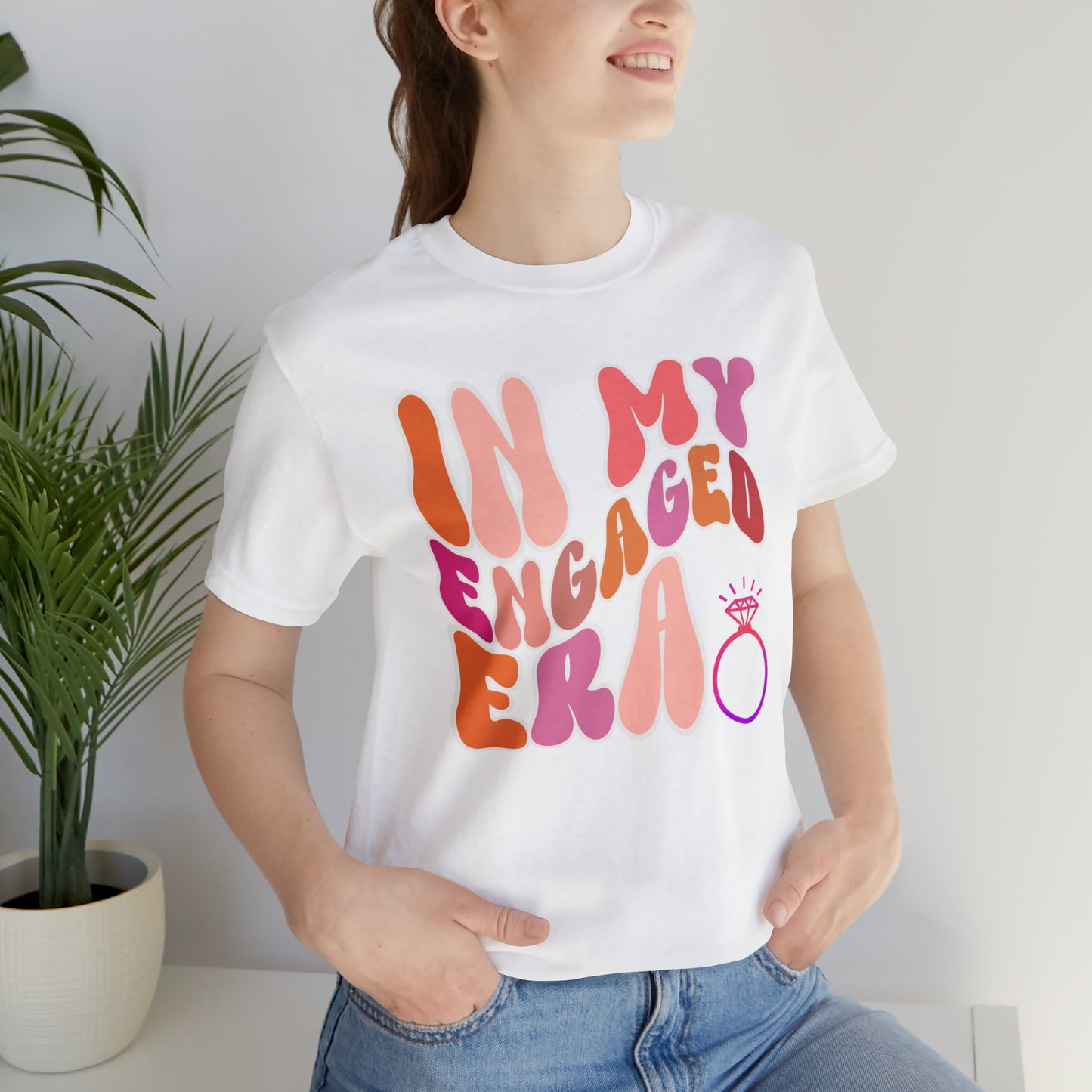 In My Engaged Era T-shirt, Bachelorette Shirt, Engagement Gift For Her, Engaged AF,  Fiance Shirt, T389