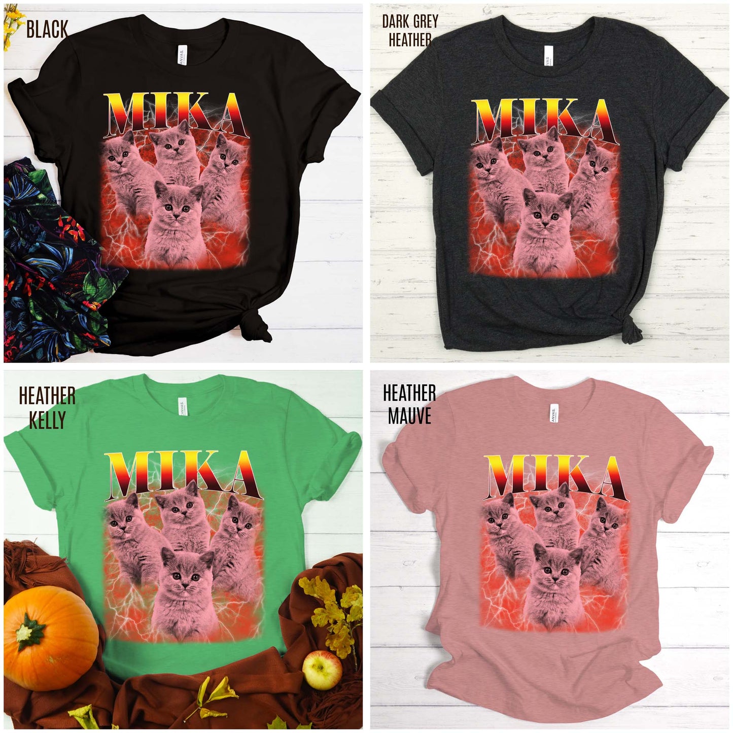 Pet Custom Vintage Shirt, Custom Bootleg Rap Tee Cat, Cat Bootleg Retro 90's Tee Gift For Her, Customize Pet Shirts, T1332