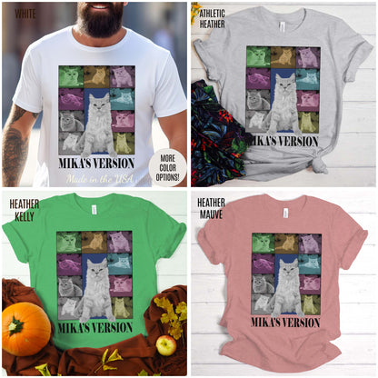 Custom Eras Tour Cat's Version shirt, Custom Dog Cat Shirt, Custom Pet Portrait Shirt, T1341