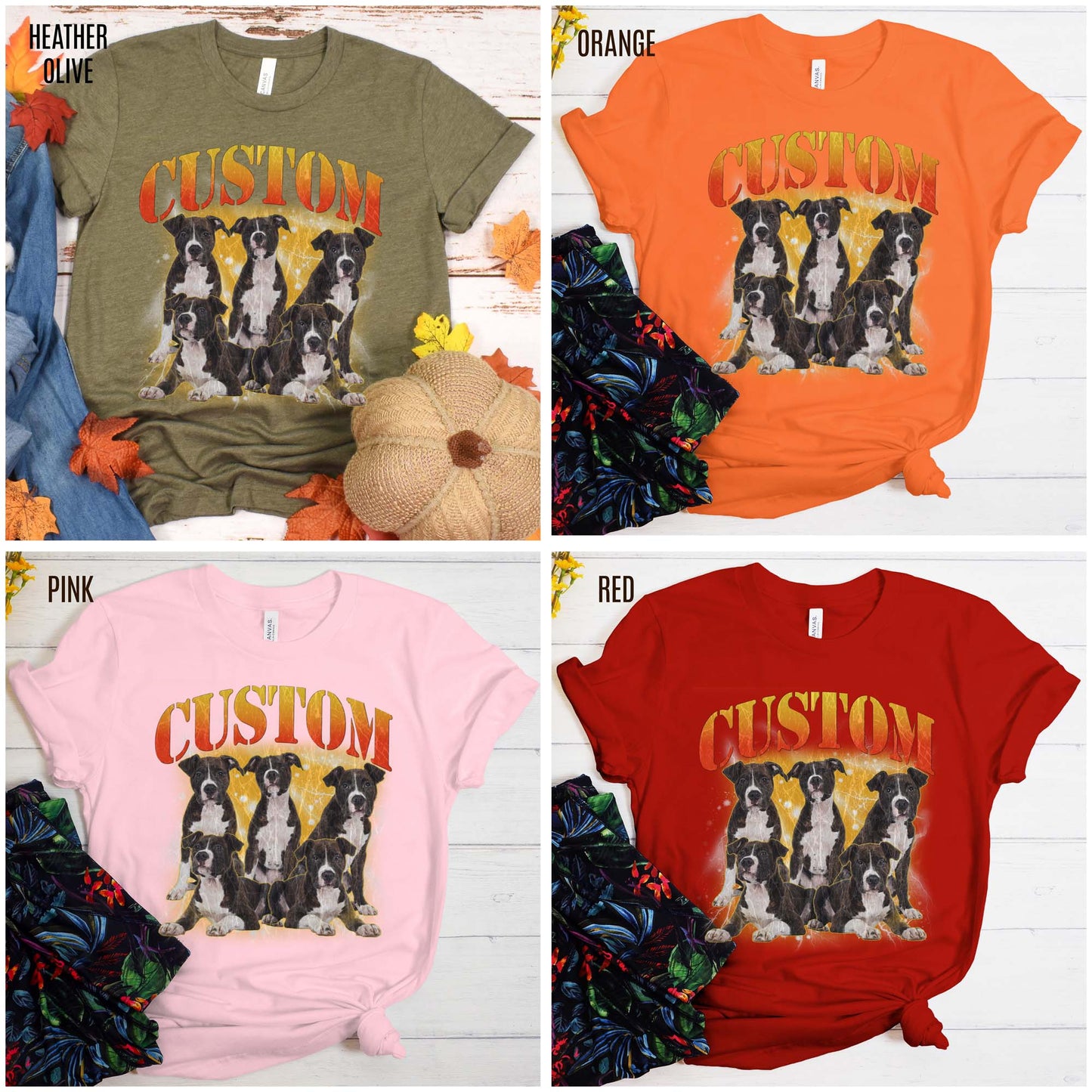 Retro Custom Your Own Bootleg Tee, Custom Cat Bootleg Tee, Custom Dog Bootleg Tee, Custom dog portrait, Vintage Graphic 90s Tshirt, T1390