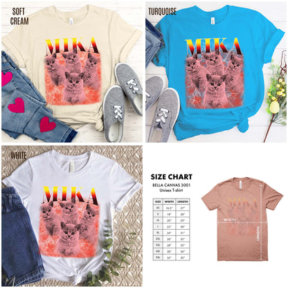 Pet Custom Vintage Shirt, Custom Bootleg Rap Tee Cat, Cat Bootleg Retro 90's Tee Gift For Her, Customize Pet Shirts, T1332