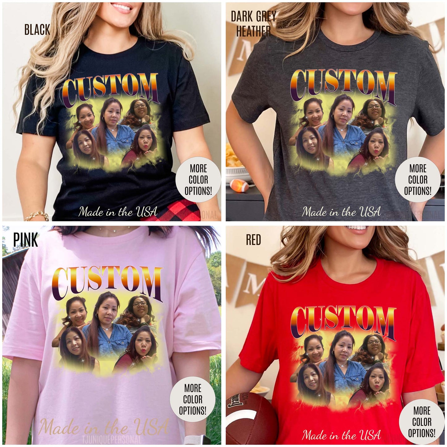 Custom Your Own Bootleg Tee, Retro Custom Bootleg Rap Tee, Custom Your Photo, Insert Your Design, Vintage Graphic 90s Tshirt, T1387